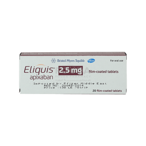 Eliquis Apixaban 2.5mg Bristol Myers Squibb (h/20v)