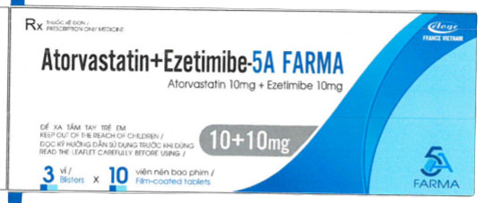 Atorvastatin+ezetimibe-5a Farma 10+10 Éloge France Vietnam (hộp/30 Viên ...