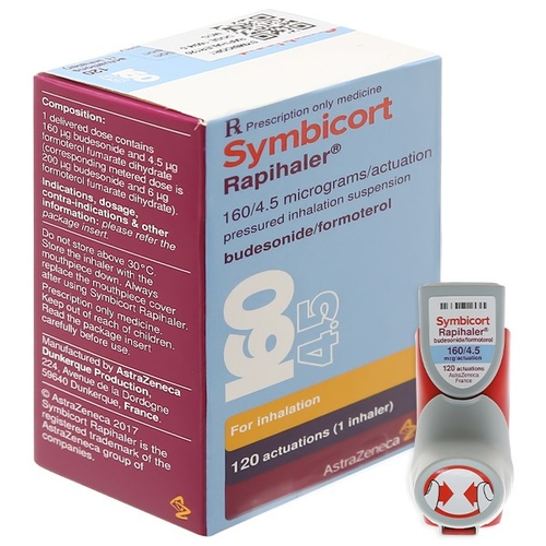 Symbicort Rapihaler 160/4.5 Mcg Astrazeneca (chai/120 Liều)