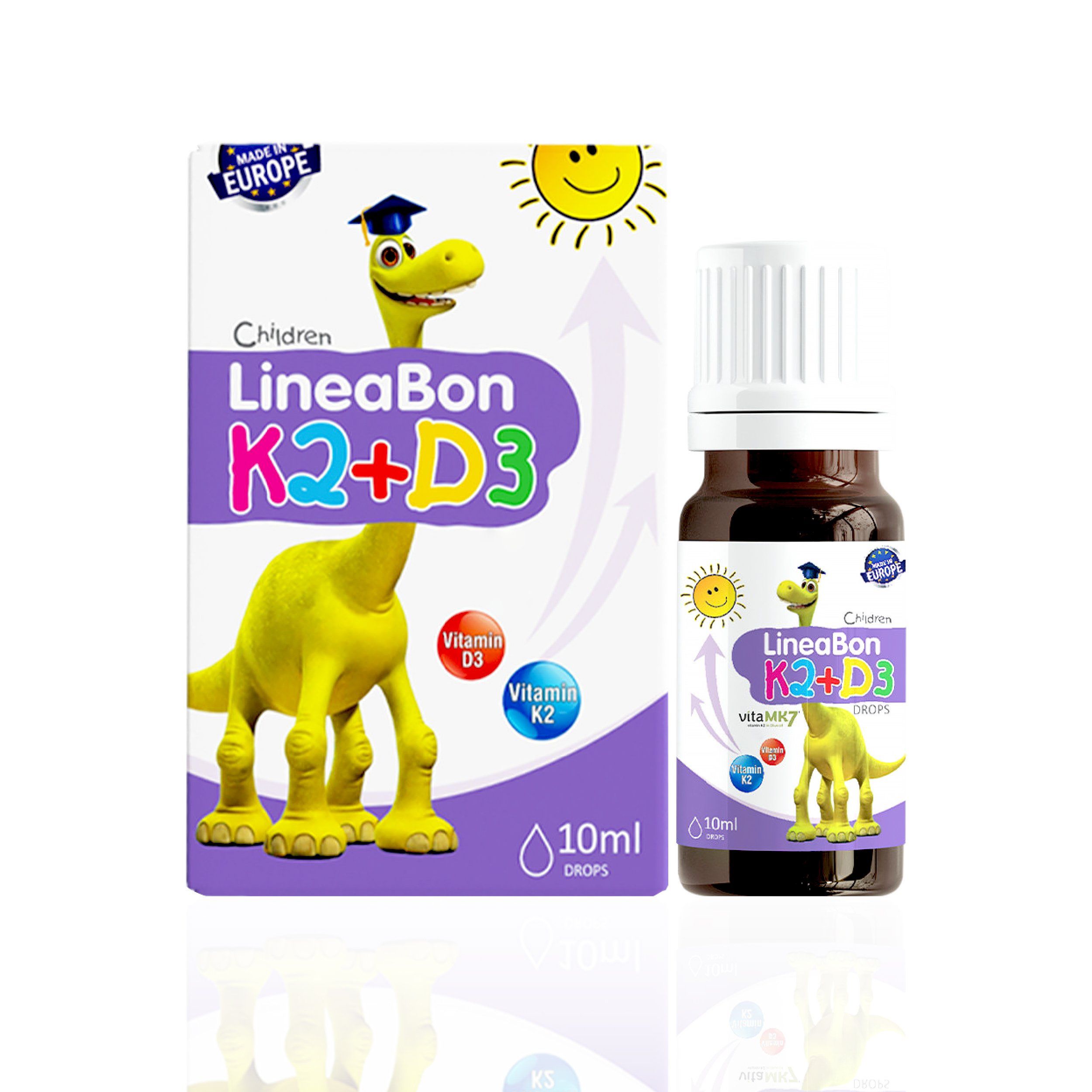 Vitamin D3 K2 Drops Lineabon Ergo Pharma (c/10ml)