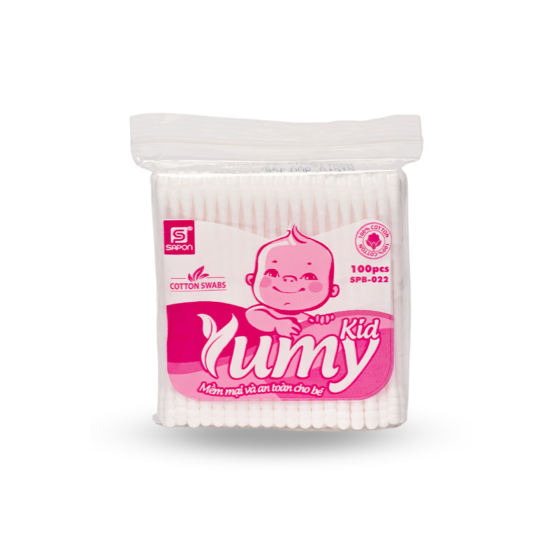 Bông Ráy Tai Trẻ Em Yumy Sapon (lốc/12g/100c)