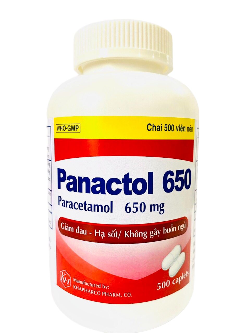 Panactol 650 Paracetamol 650mg Khapharco (c/500v)