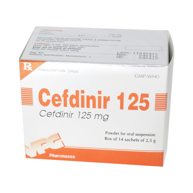 Cefdinir 125mg Pharimexco (h/14g/2.5gr)